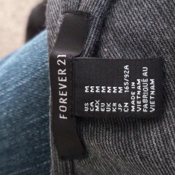 Forever 21. Grey Bodycon Dress w/low back - Picture 4 of 5